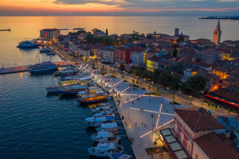 QR codes on the Poreč waterfront 